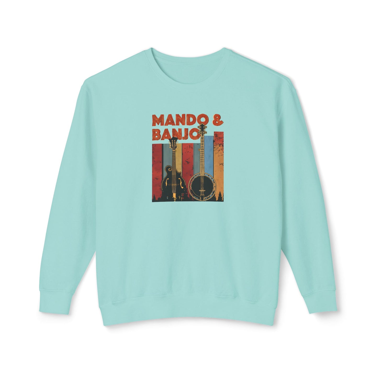 Mando & Banjo Unisex Lightweight Crewneck Sweatshirt - Perfect Gift for Music Lovers