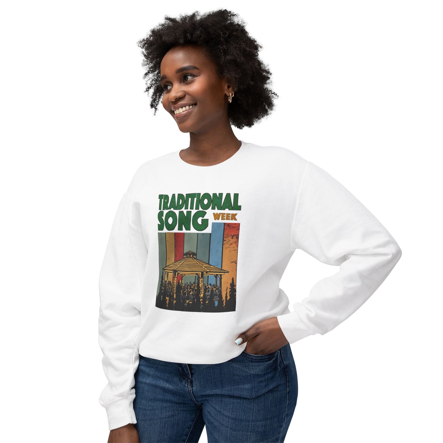 Traditional Song Week - Unisex Lightweight Crewneck Sweatshirt