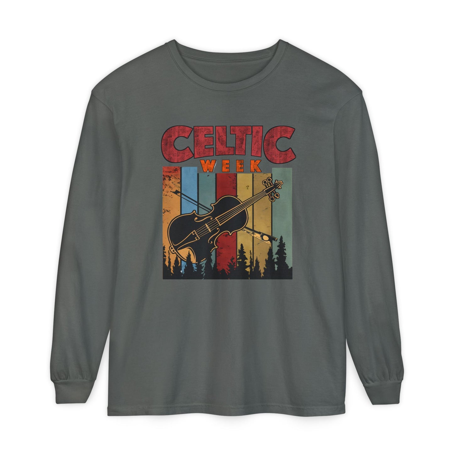 Unisex Garment-dyed Long Sleeve T-Shirt