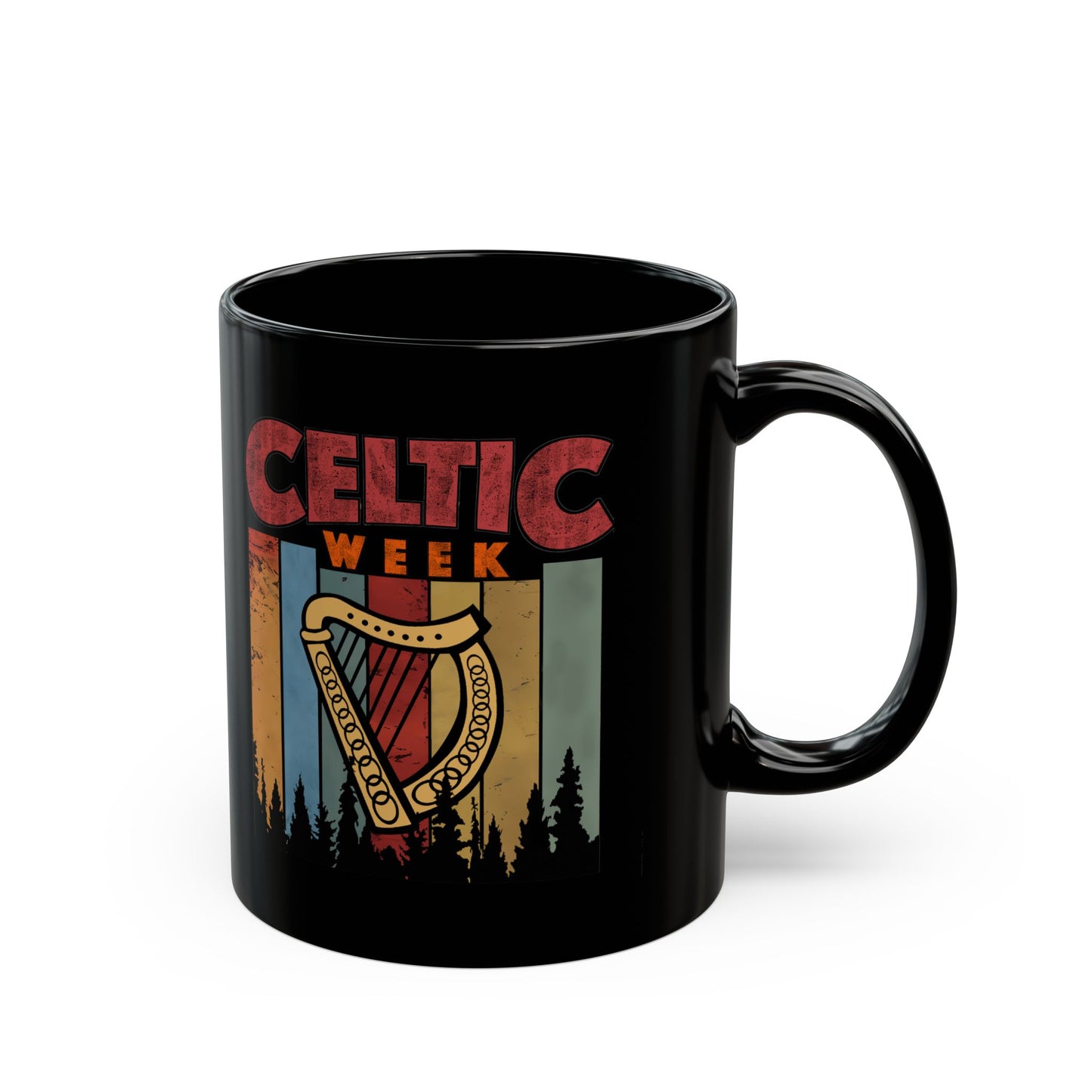 Celtic Week - Black Ceramic 11ozMug