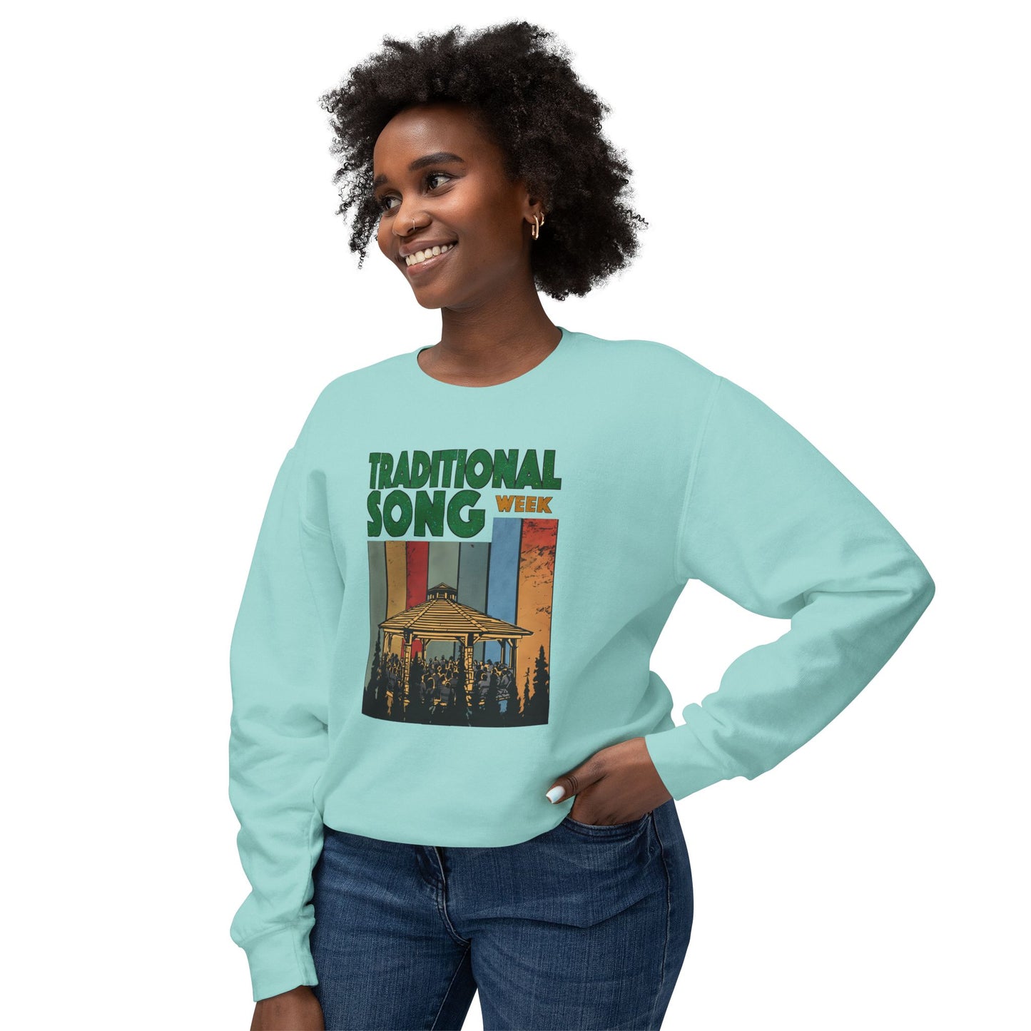 Traditional Song Week - Unisex Lightweight Crewneck Sweatshirt