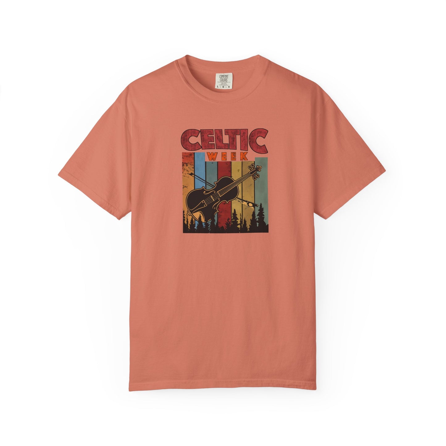 Celtic Week T-Shirt, Unisex Cotton Tee w/ Fiddle