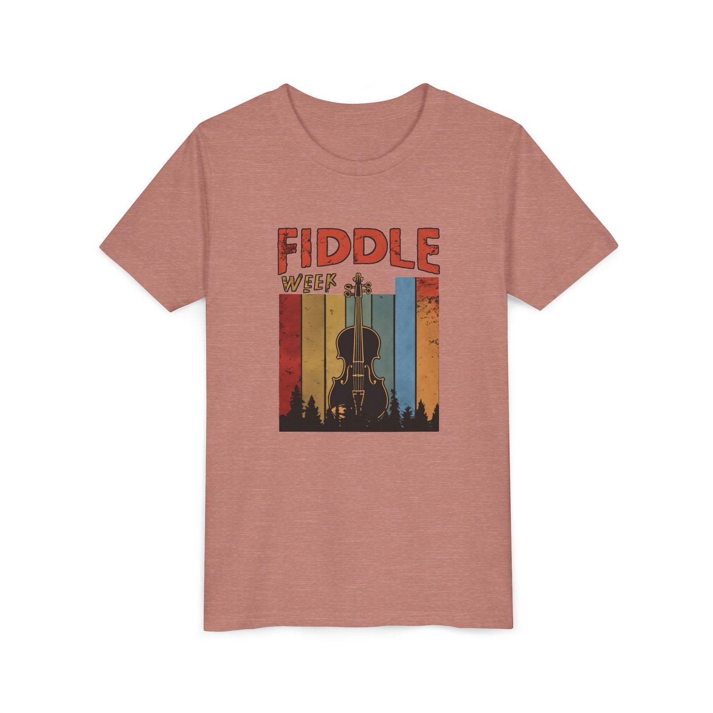 Fiddle Week Youth Short Sleeve Tee - Celebrate Music and Adventure