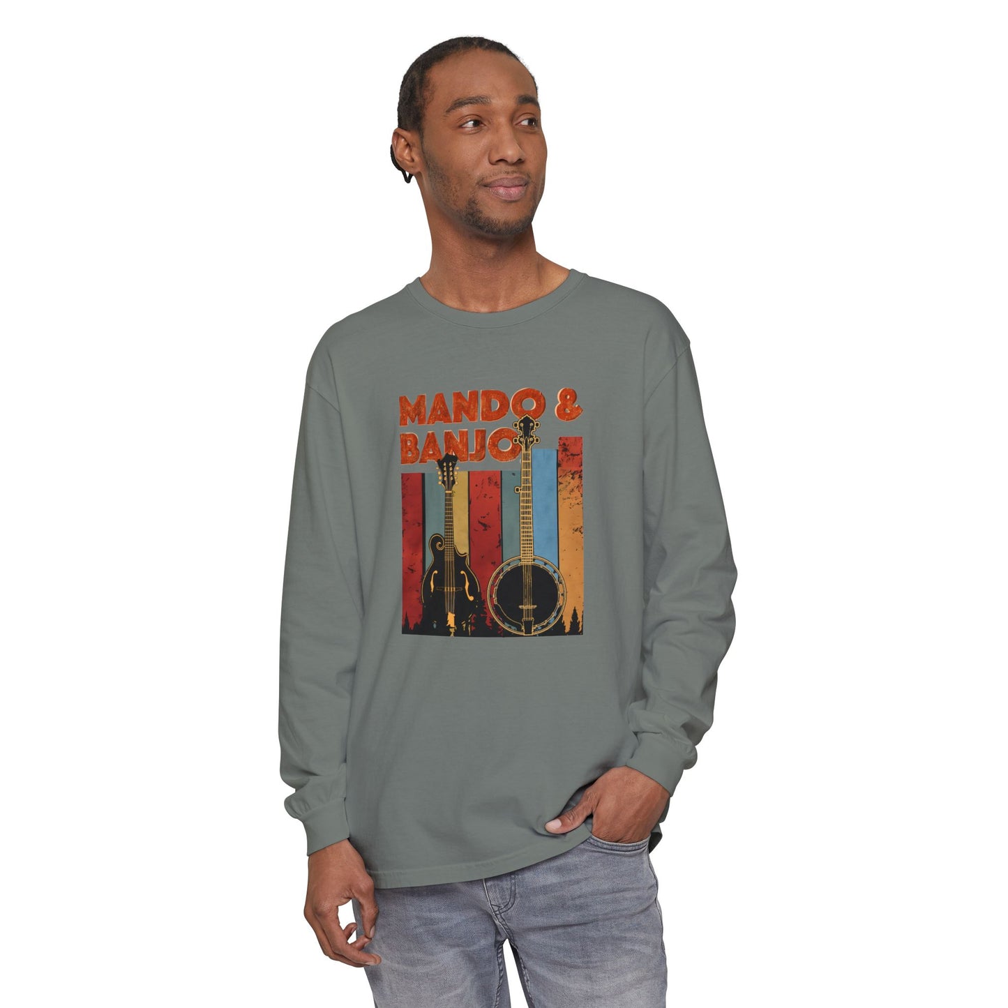 Mando & Banjo Week - Unisex Garment-dyed Long Sleeve T-Shirt