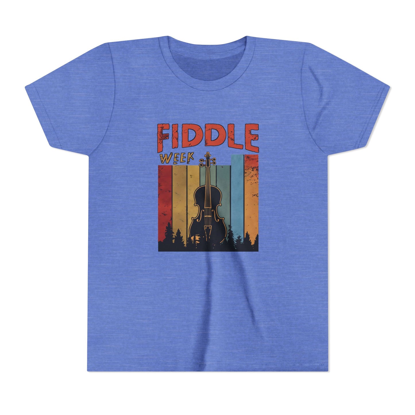 Fiddle Week Youth Short Sleeve Tee - Celebrate Music and Adventure