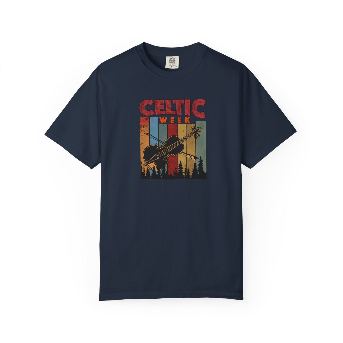 Celtic Week T-Shirt, Unisex Cotton Tee w/ Fiddle