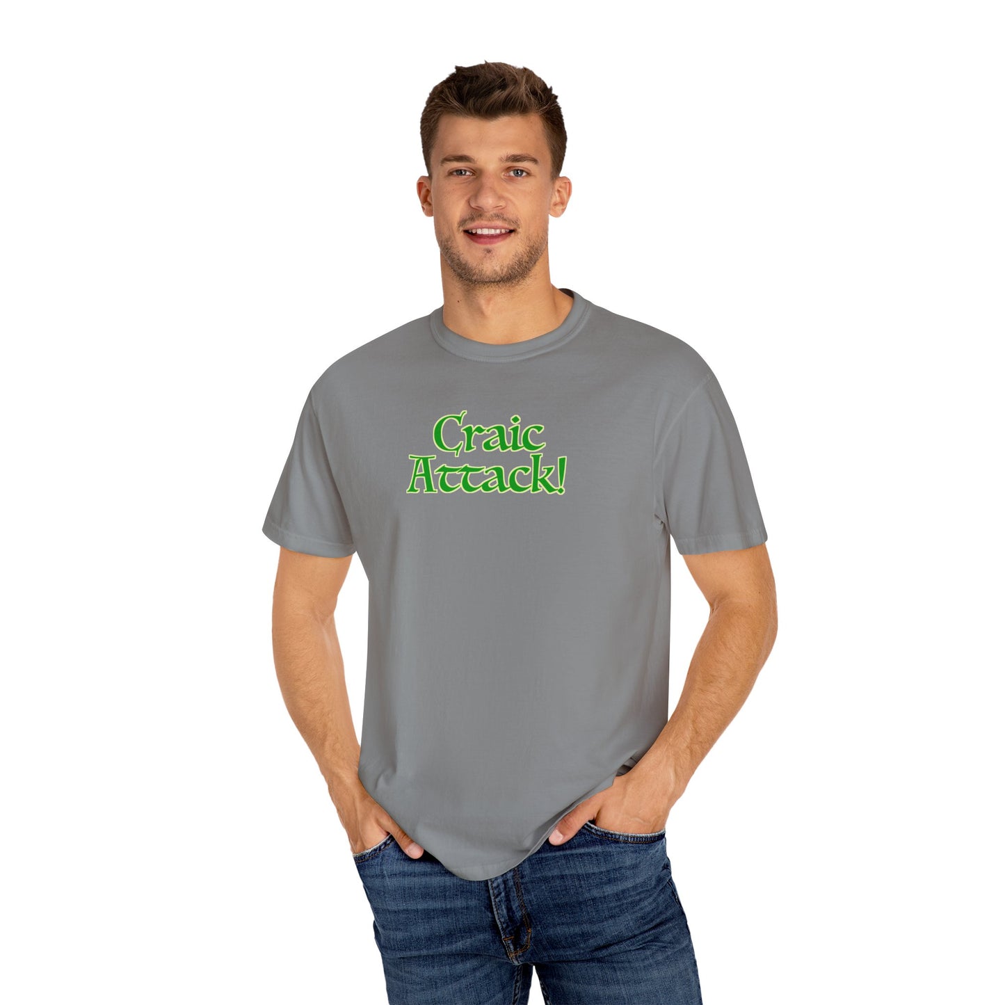Craic Attack! Unisex Garment-Dyed T-shirt