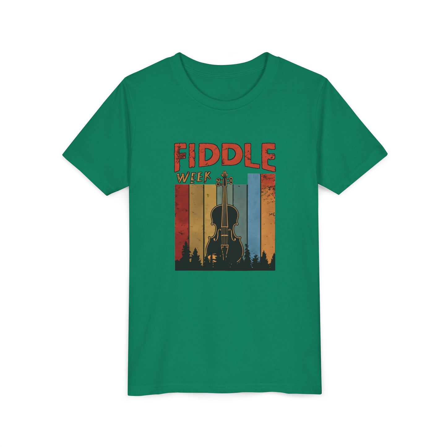 Fiddle Week Youth Short Sleeve Tee - Celebrate Music and Adventure