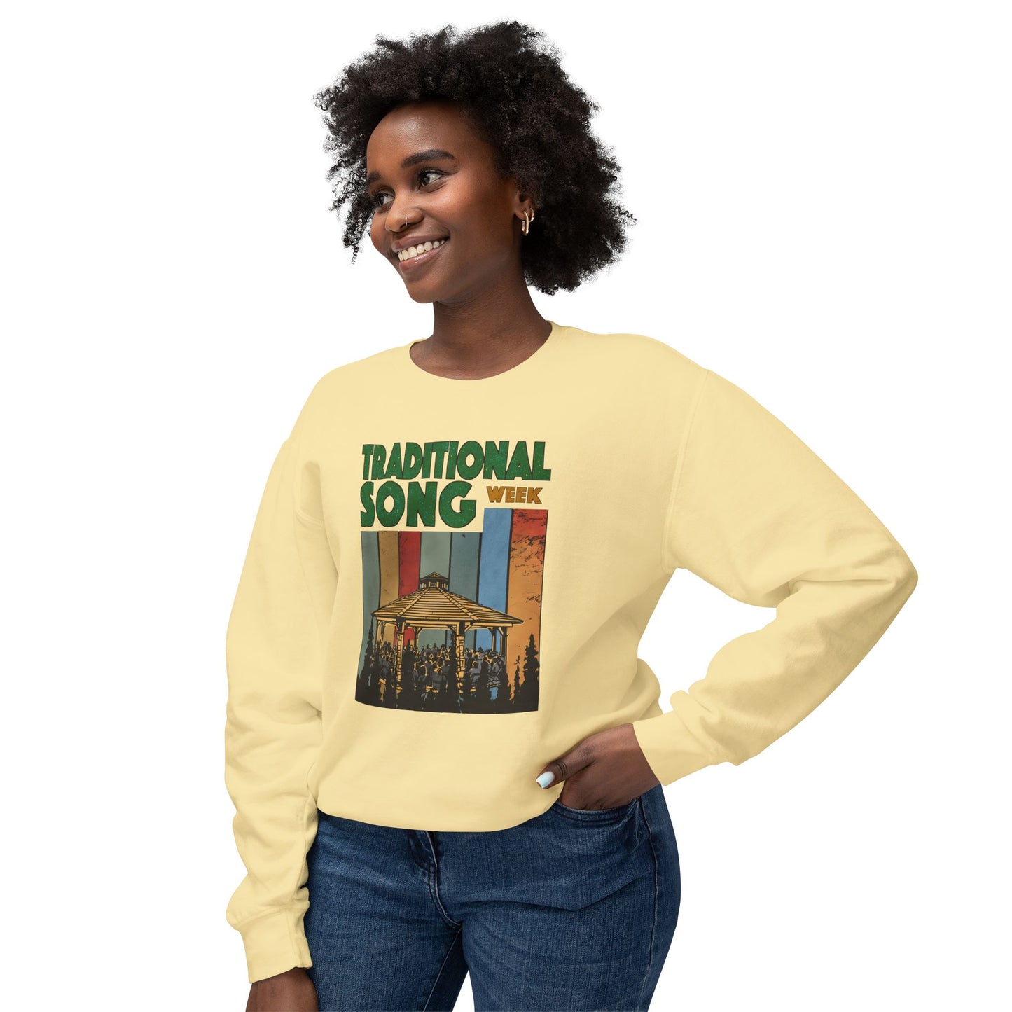 Traditional Song Week - Unisex Lightweight Crewneck Sweatshirt