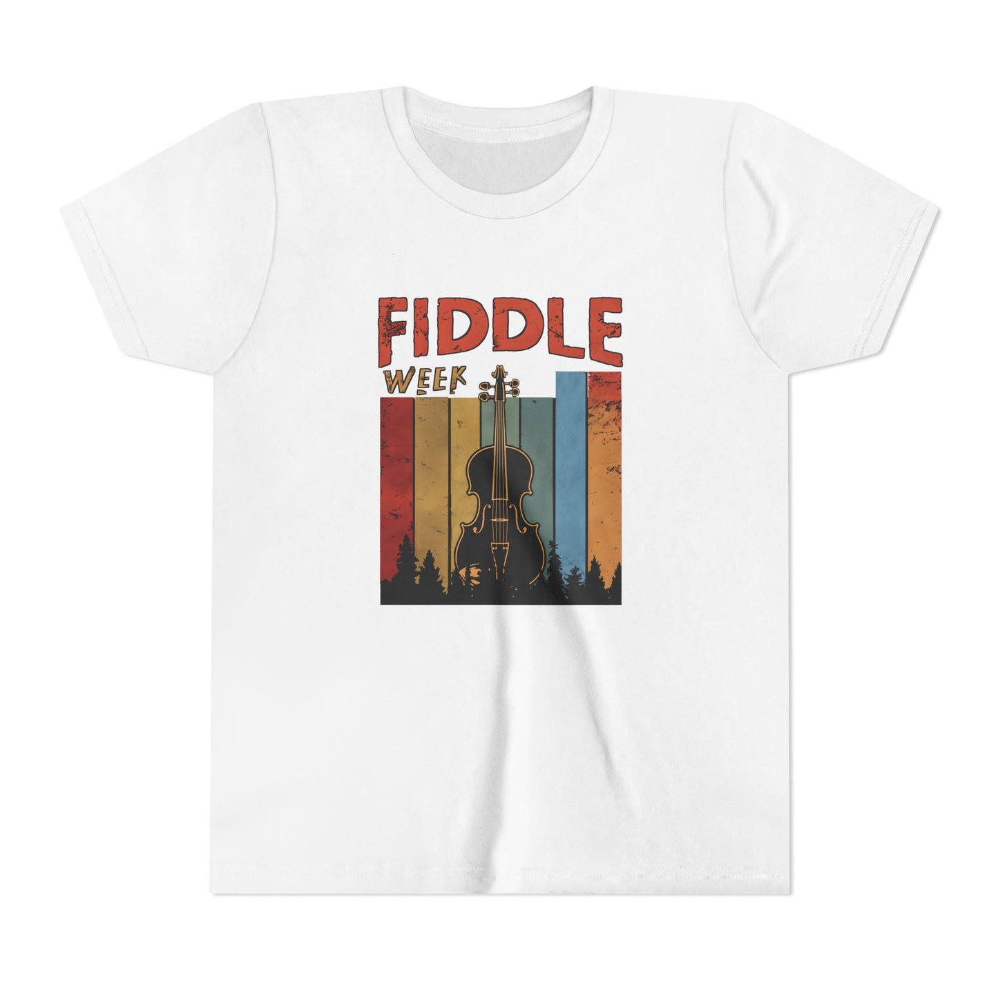 Fiddle Week Youth Short Sleeve Tee - Celebrate Music and Adventure