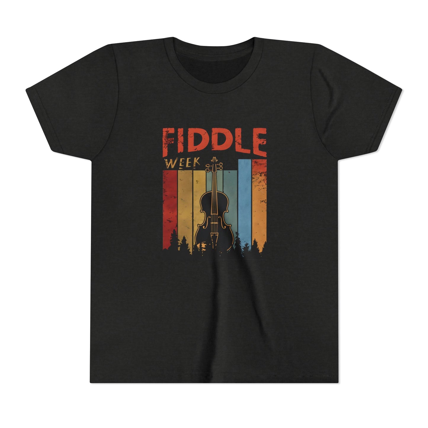 Fiddle Week Youth Short Sleeve Tee - Celebrate Music and Adventure