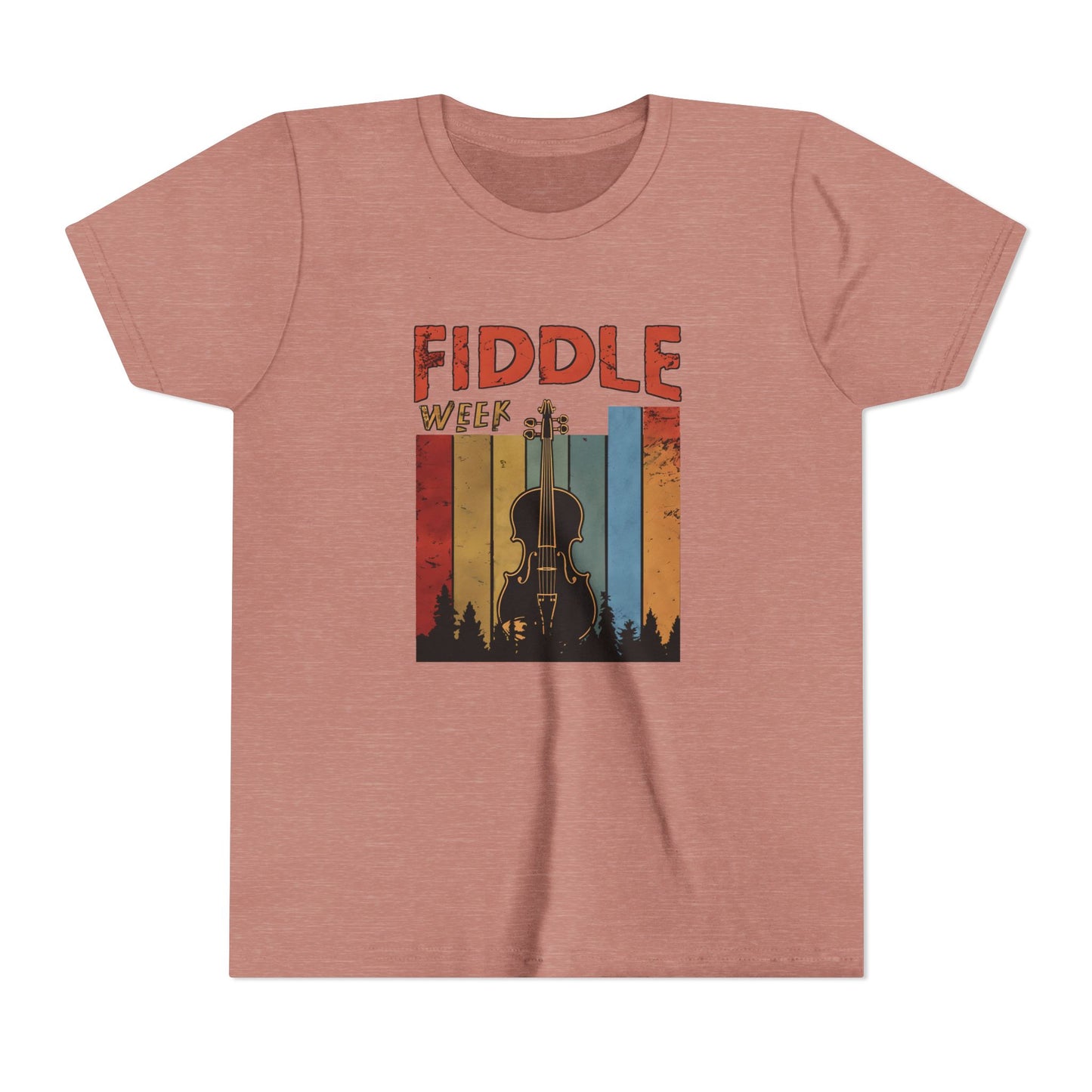 Fiddle Week Youth Short Sleeve Tee - Celebrate Music and Adventure
