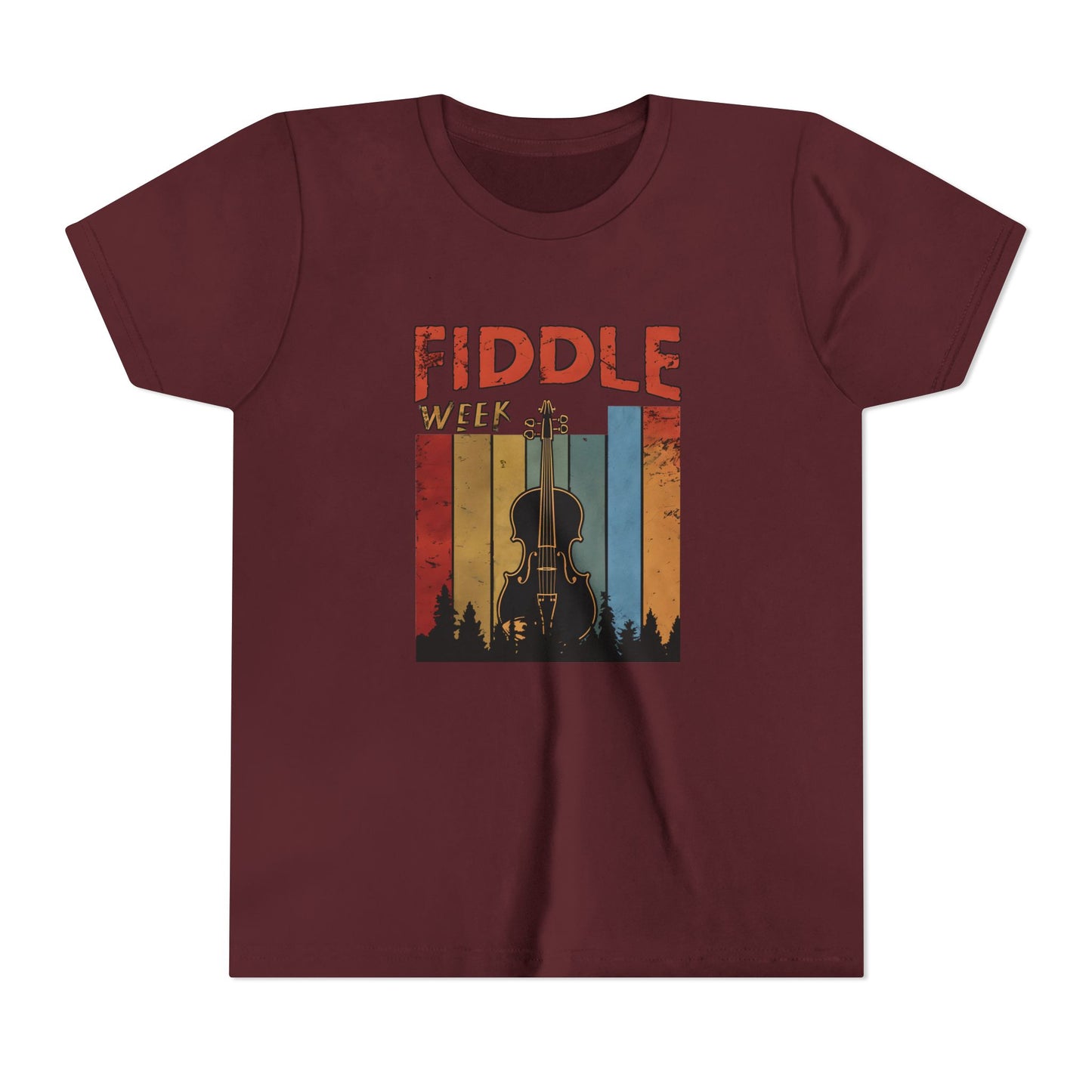Fiddle Week Youth Short Sleeve Tee - Celebrate Music and Adventure