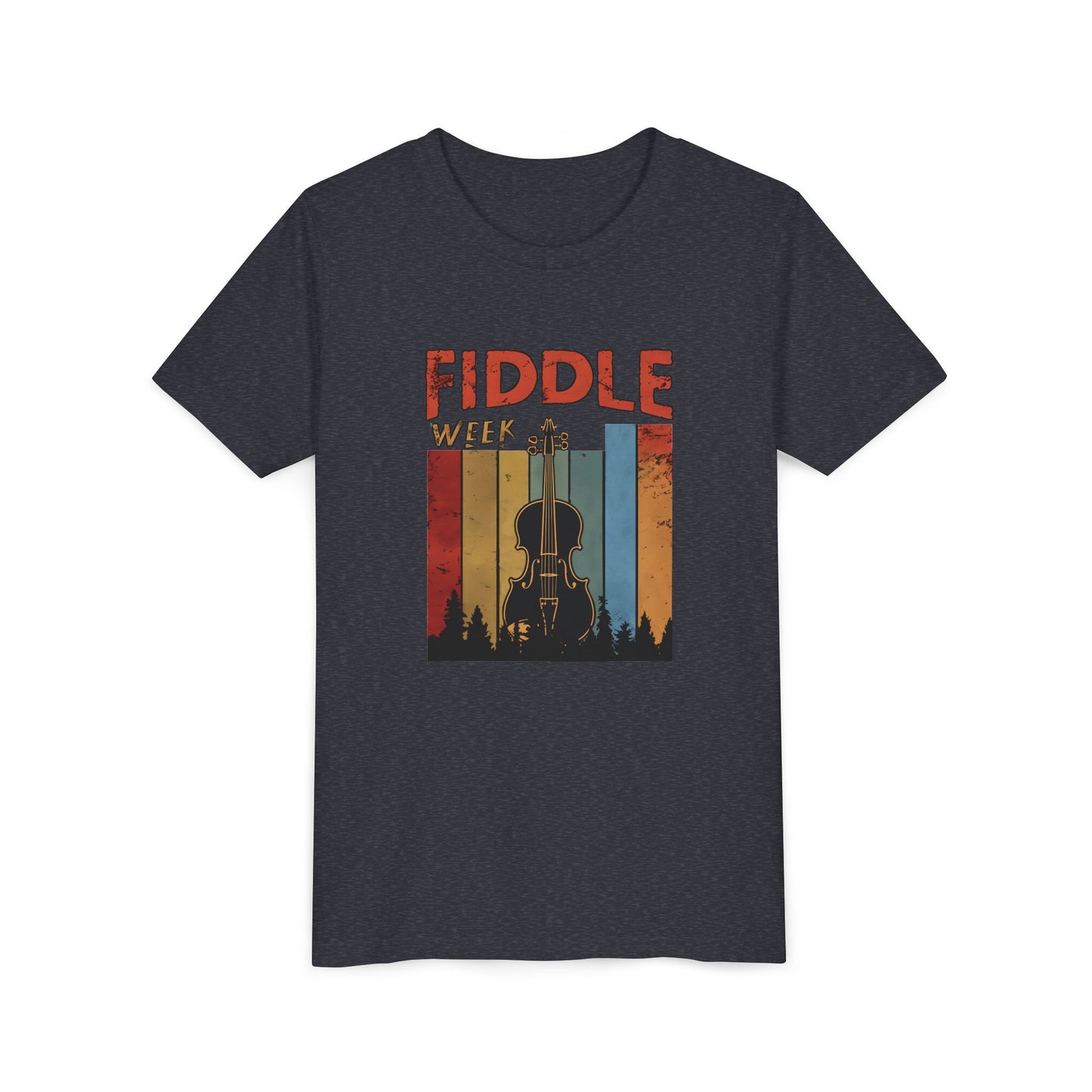 Fiddle Week Youth Short Sleeve Tee - Celebrate Music and Adventure