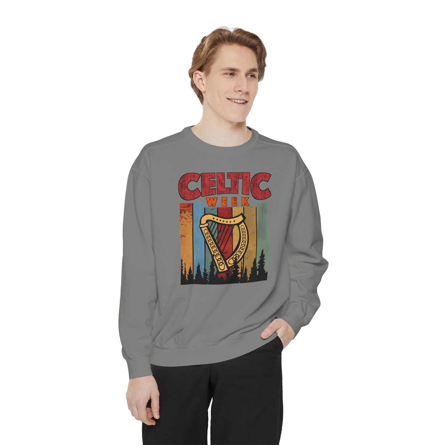 Celtic Week  - Unisex Garment-Dyed Sweatshirt