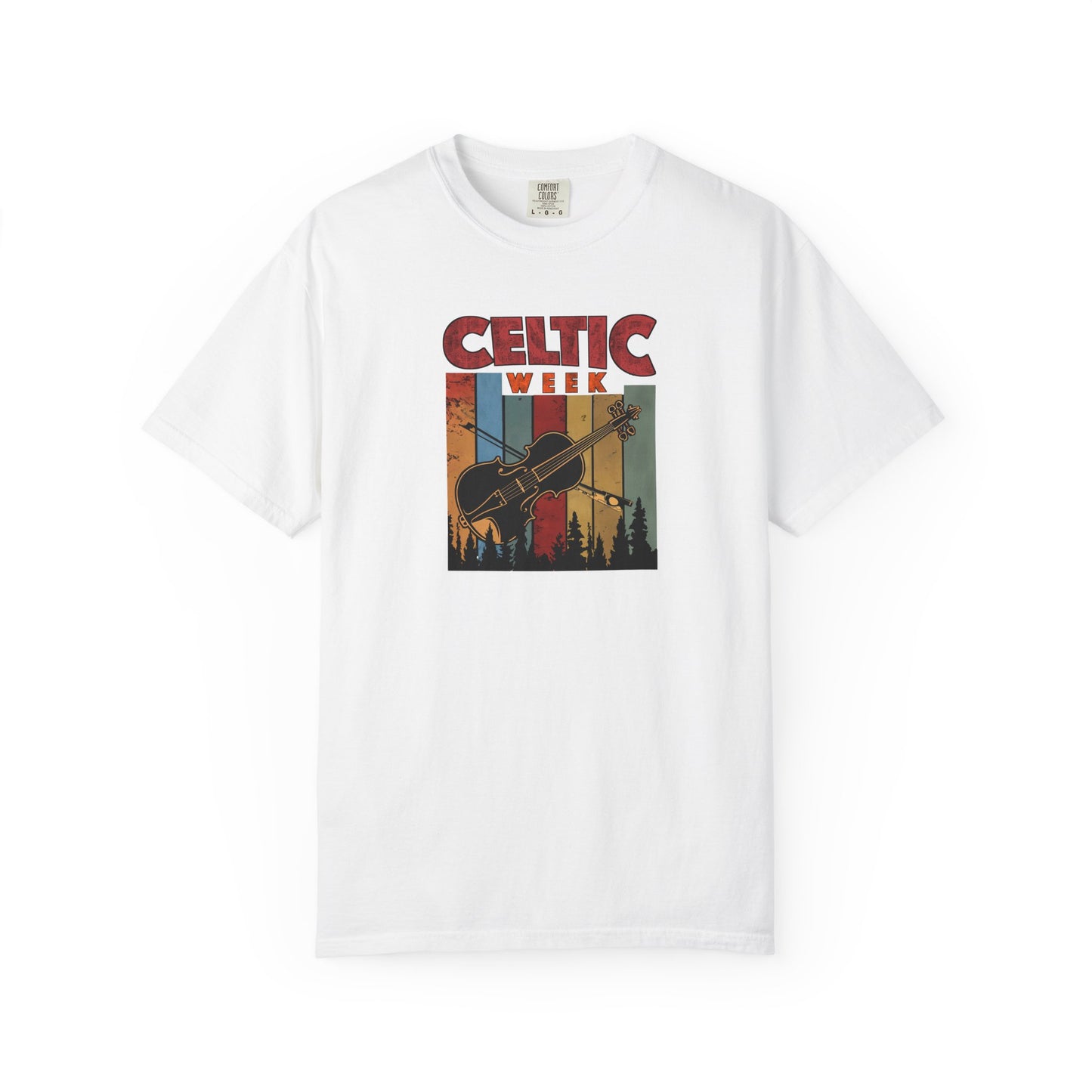 Celtic Week T-Shirt, Unisex Cotton Tee w/ Fiddle