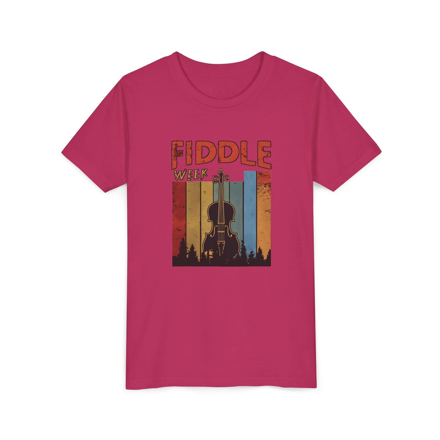 Fiddle Week Youth Short Sleeve Tee - Celebrate Music and Adventure