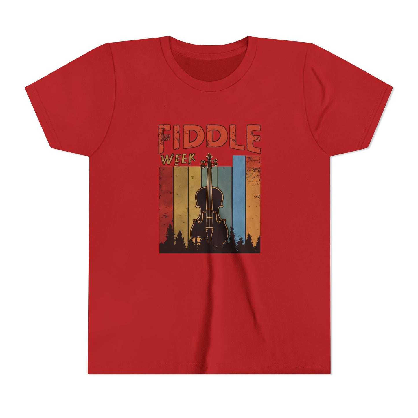Fiddle Week Youth Short Sleeve Tee - Celebrate Music and Adventure