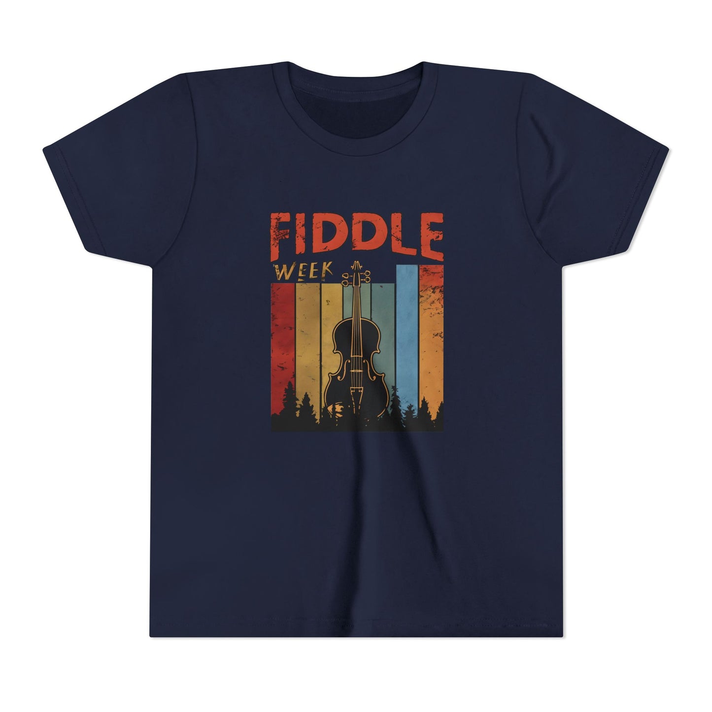 Fiddle Week Youth Short Sleeve Tee - Celebrate Music and Adventure