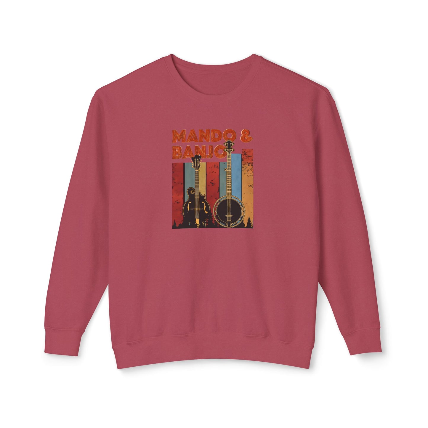 Mando & Banjo Unisex Lightweight Crewneck Sweatshirt - Perfect Gift for Music Lovers