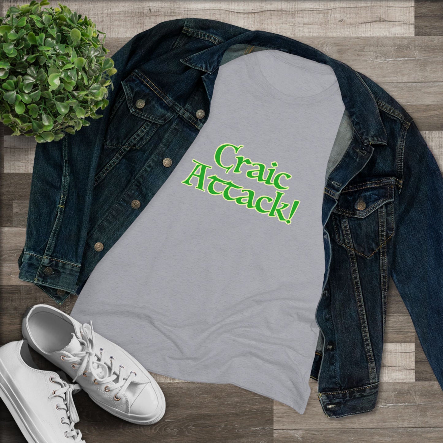 Craic Attack! Women's Triblend Tee