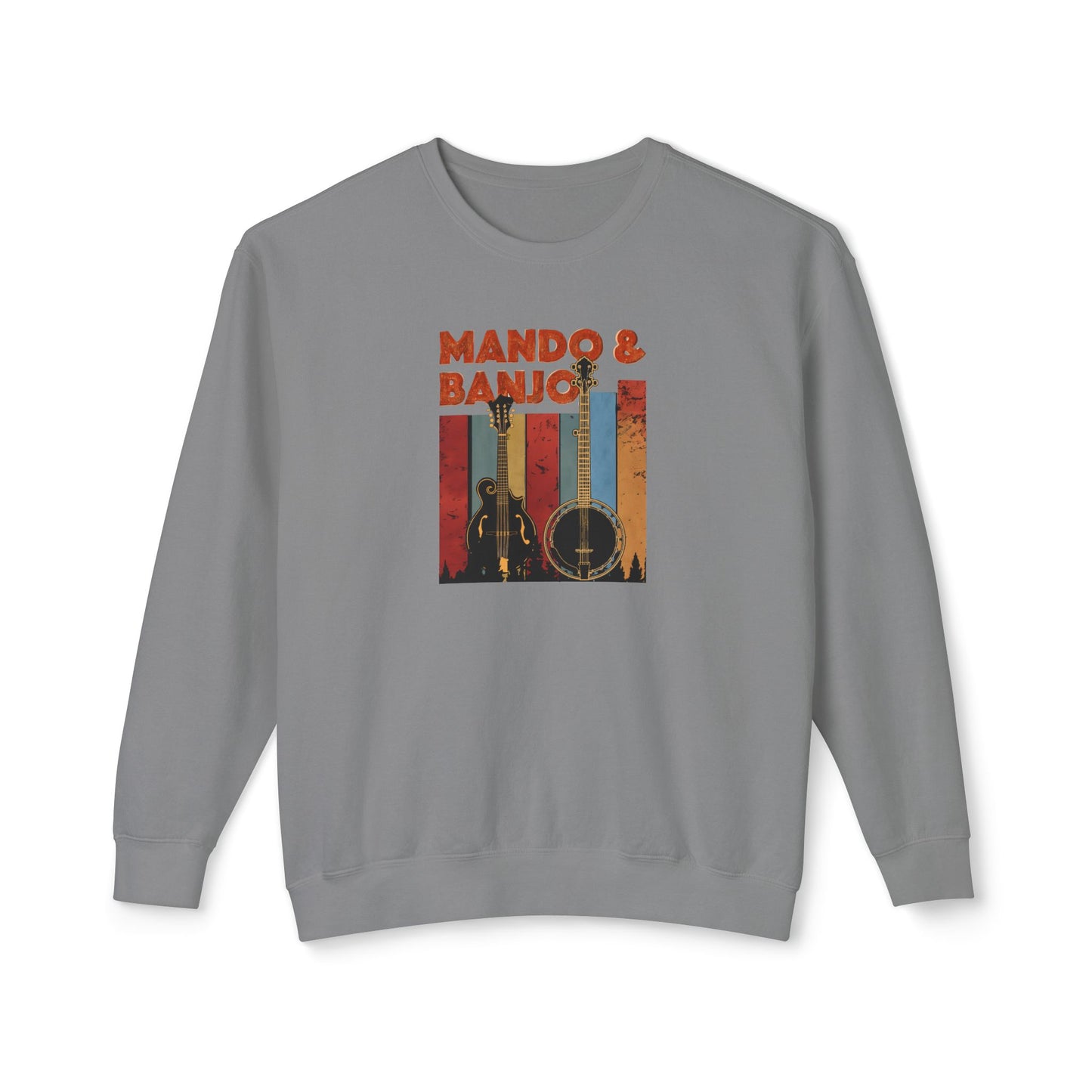 Mando & Banjo Unisex Lightweight Crewneck Sweatshirt - Perfect Gift for Music Lovers