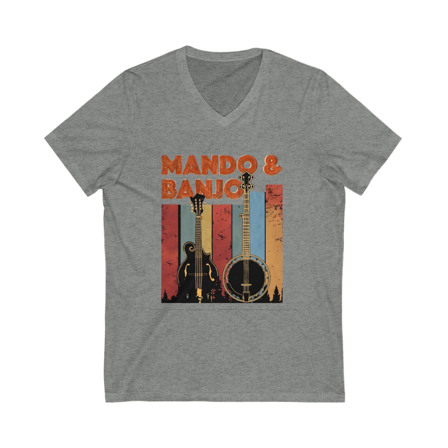 Mando & Banjo Week - V-Neck Tee for Music Lovers