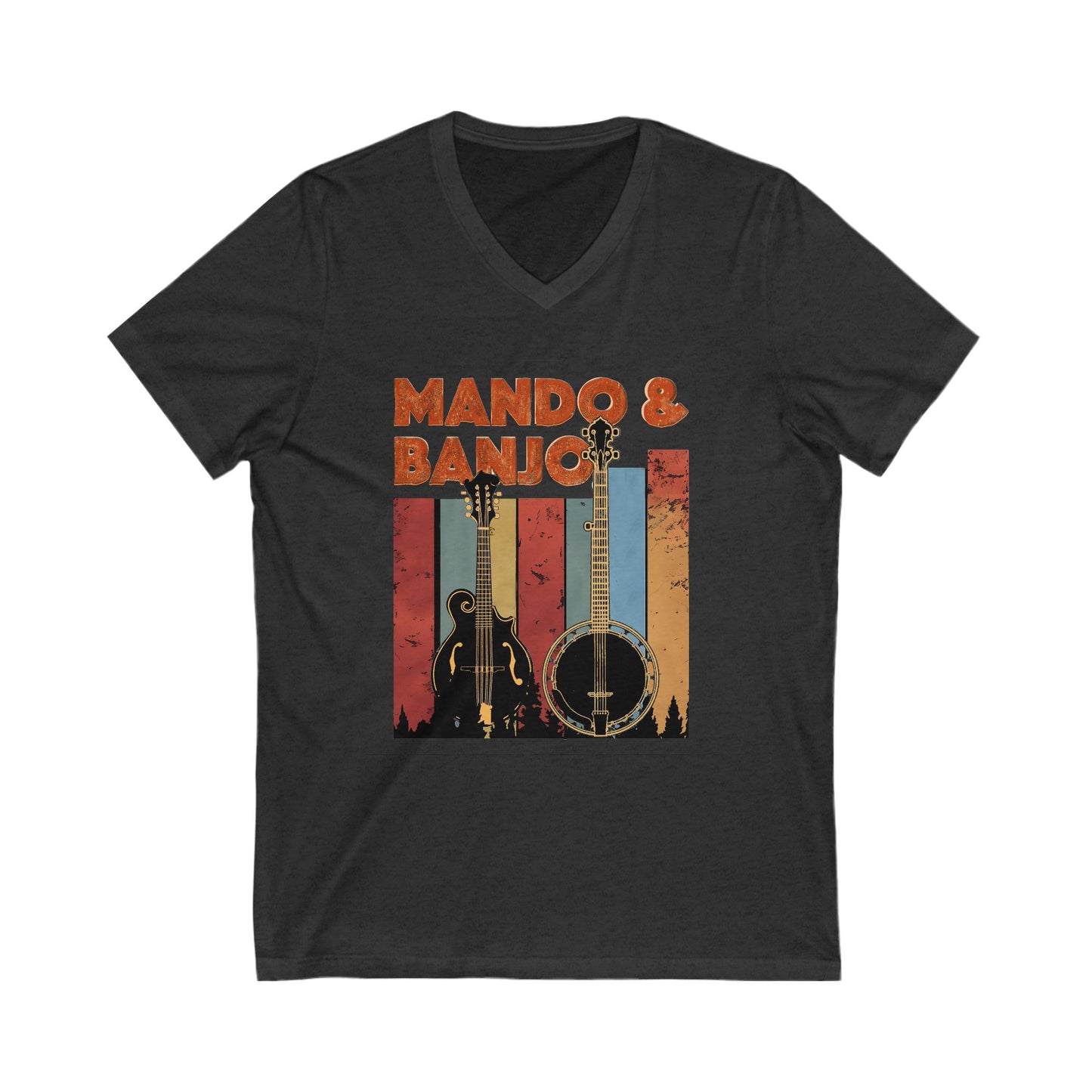 Mando & Banjo Week - V-Neck Tee for Music Lovers
