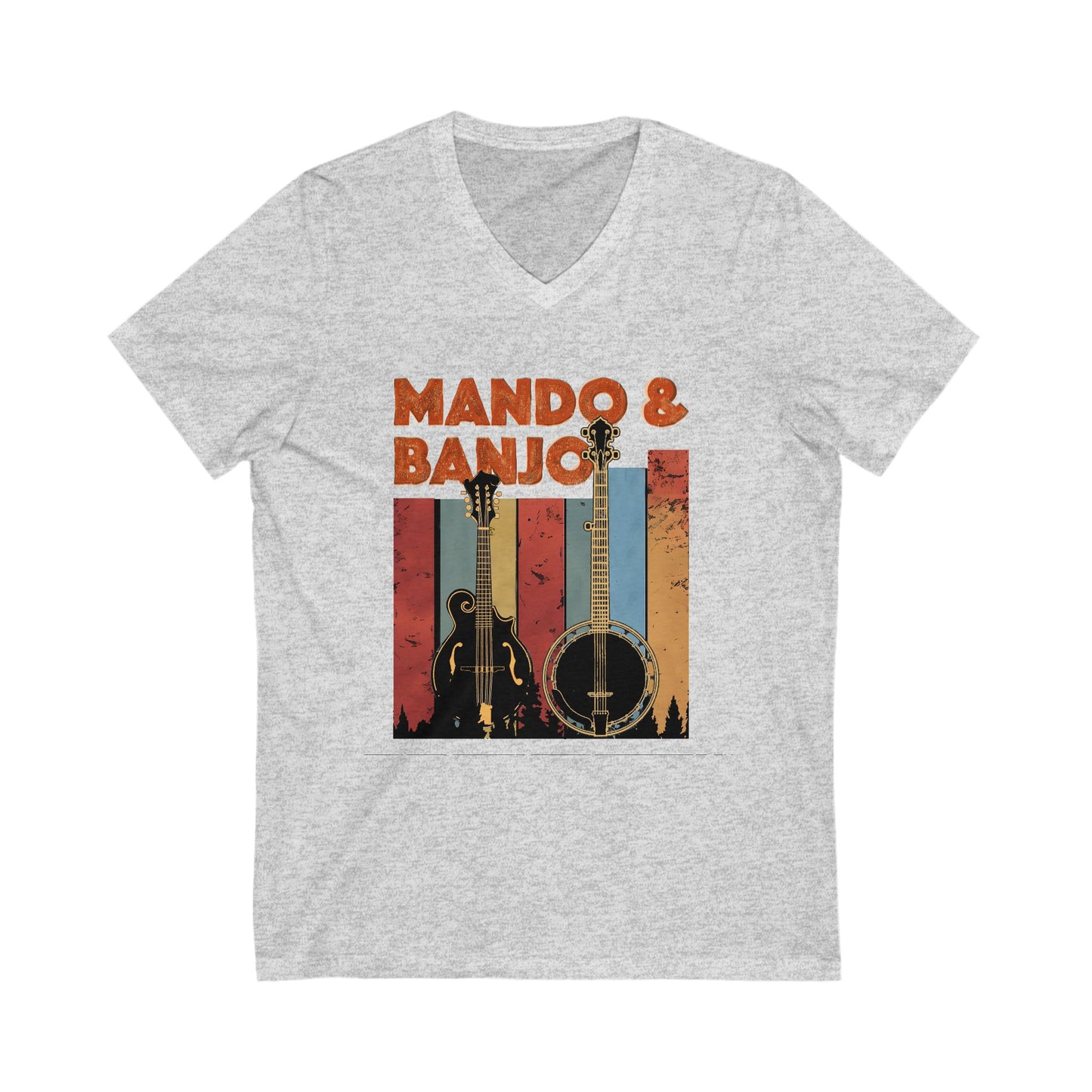 Mando & Banjo Week - V-Neck Tee for Music Lovers