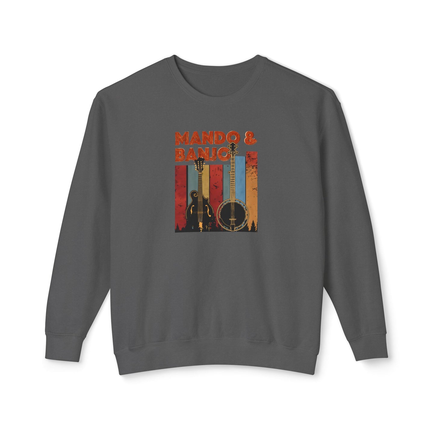 Mando & Banjo Unisex Lightweight Crewneck Sweatshirt - Perfect Gift for Music Lovers
