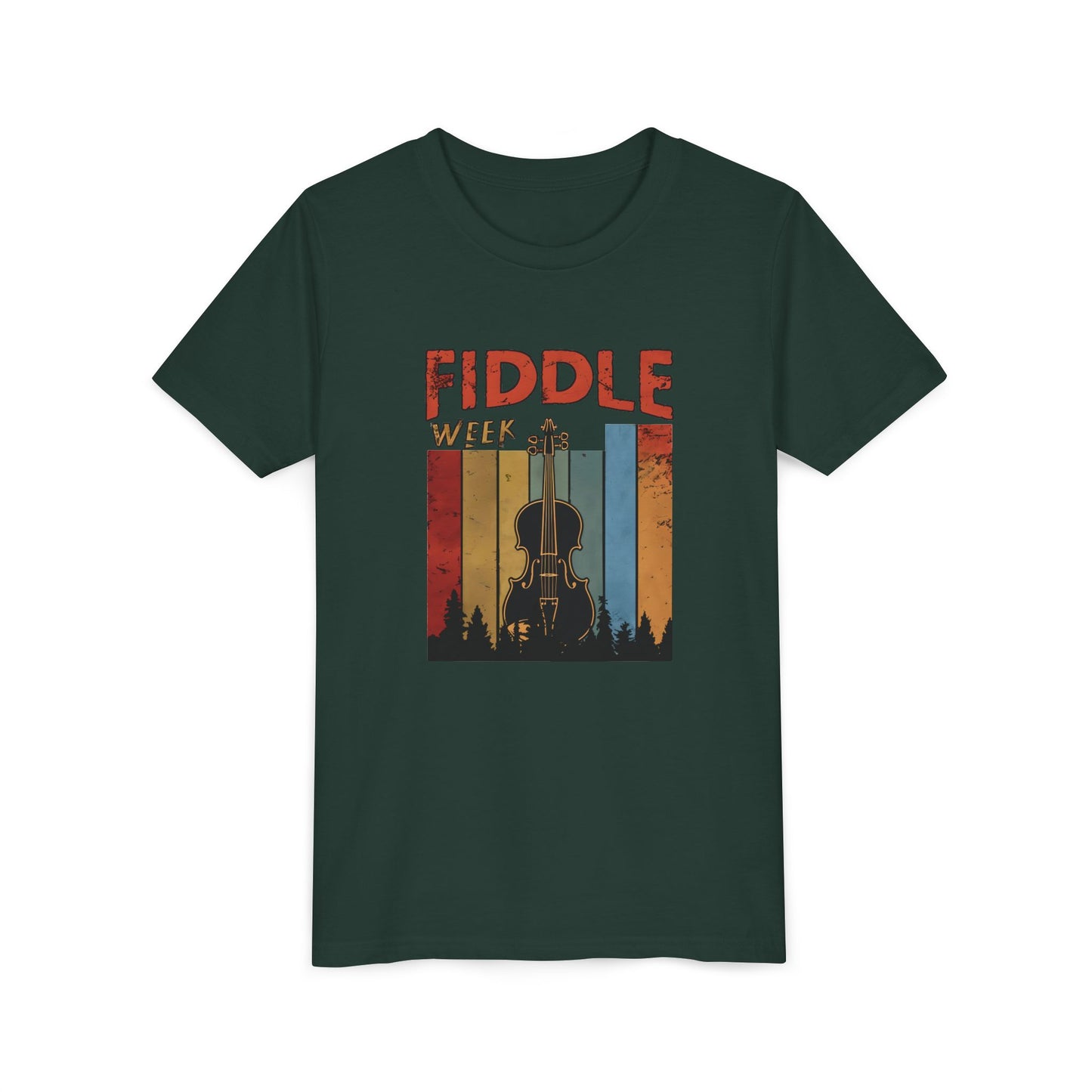 Fiddle Week Youth Short Sleeve Tee - Celebrate Music and Adventure
