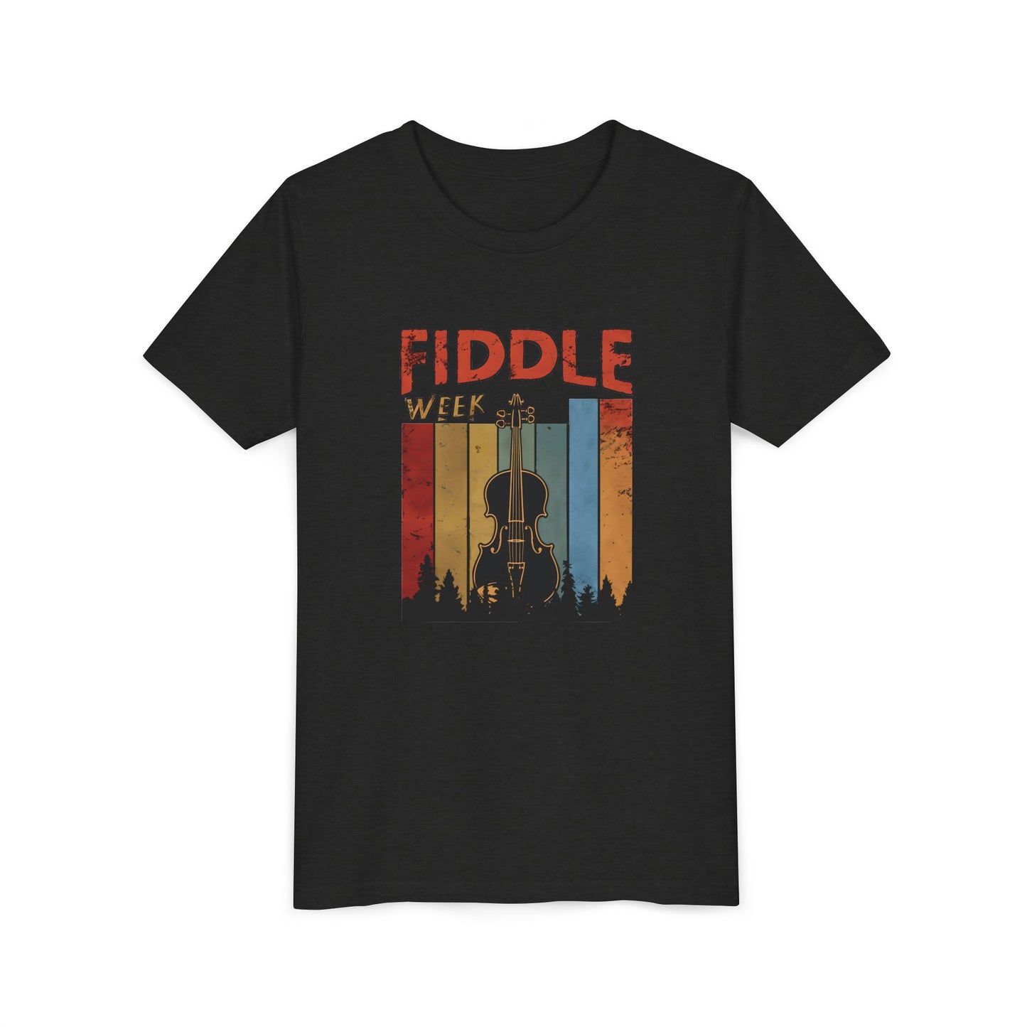 Fiddle Week Youth Short Sleeve Tee - Celebrate Music and Adventure