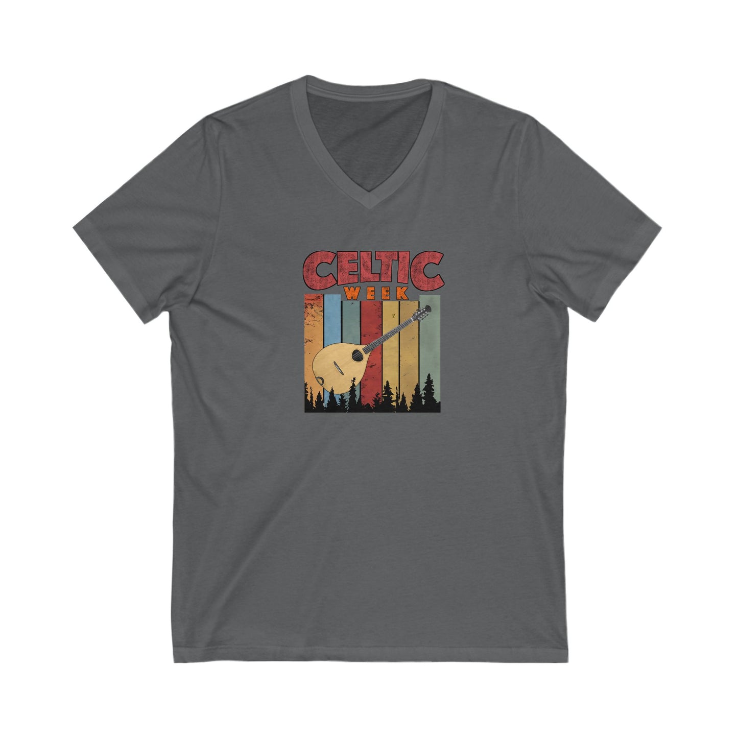 Celtic Week V-Neck Tee w/ Bouzouki