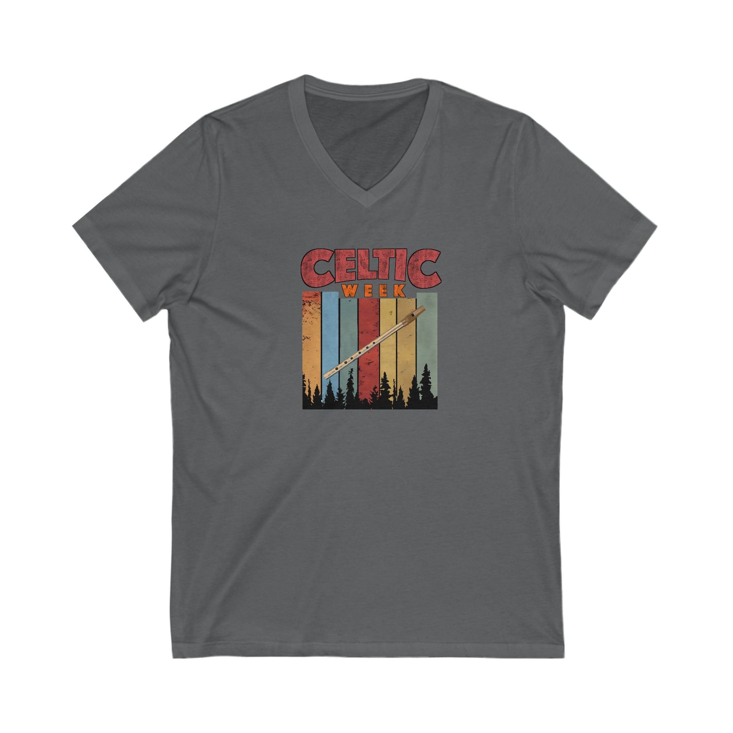 Celtic Week V-Neck Tee w/ tin whistle