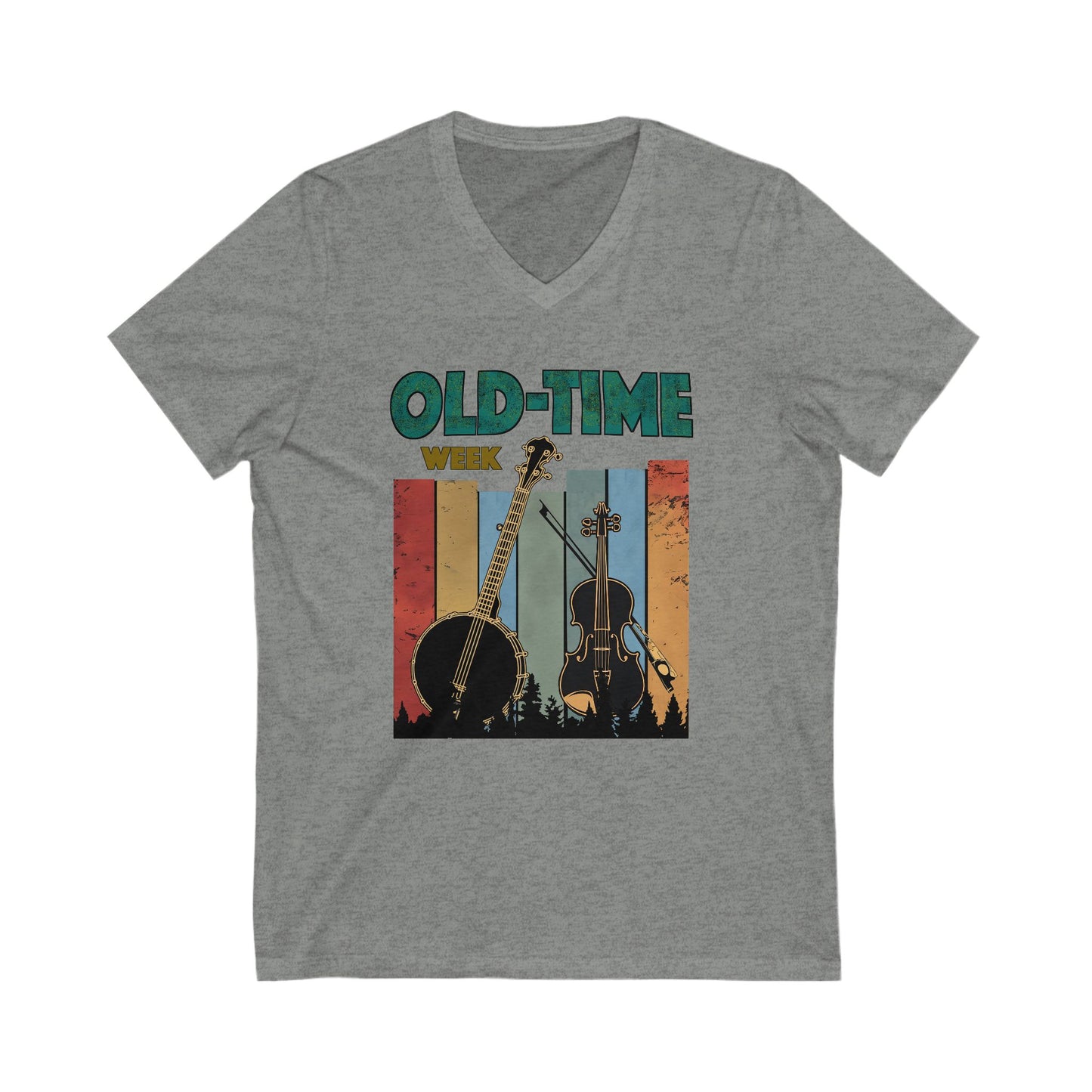 Old-Time Week - V-Neck Unisex Jersey Short Sleeve Shirt