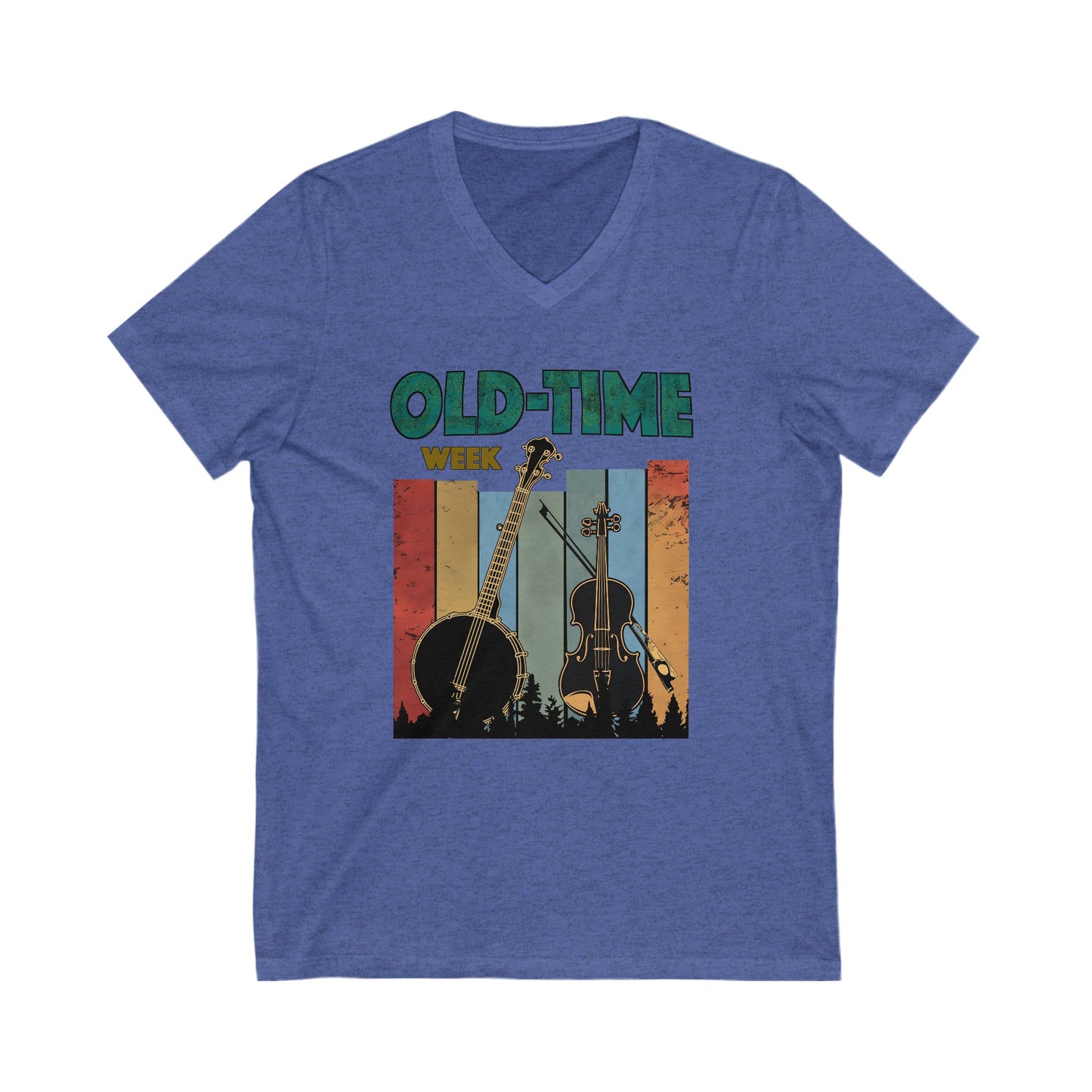 Old-Time Week - V-Neck Unisex Jersey Short Sleeve Shirt