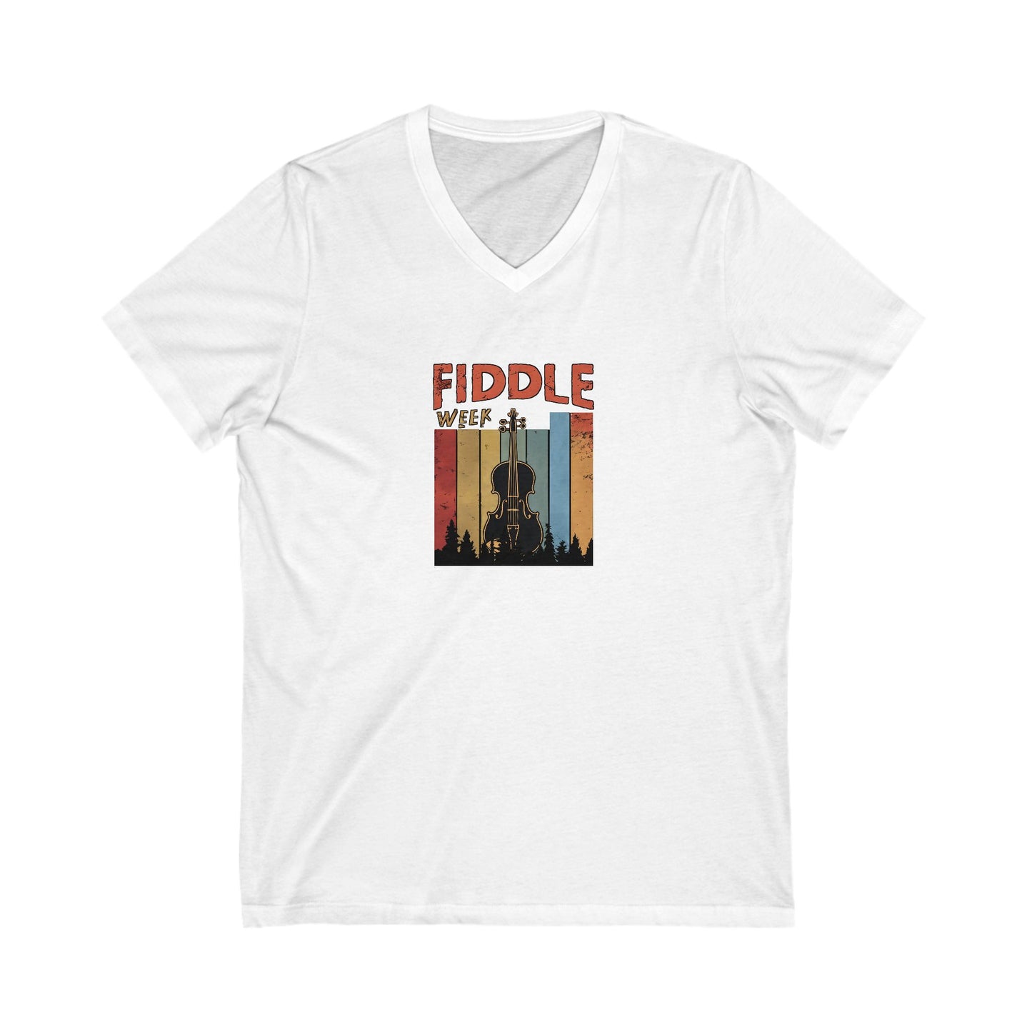 Fiddle Week V-Neck Unisex Tee