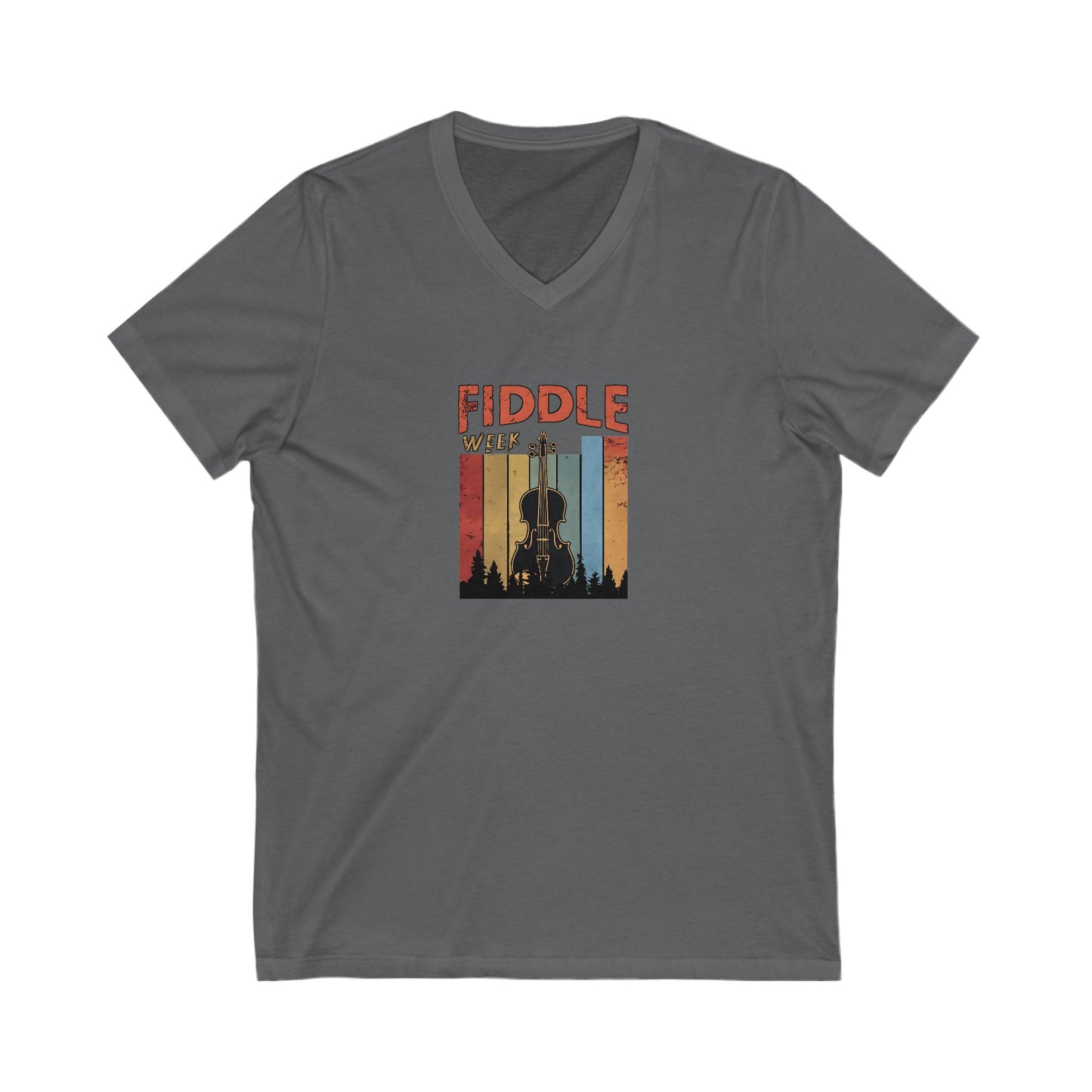Fiddle Week V-Neck Unisex Tee