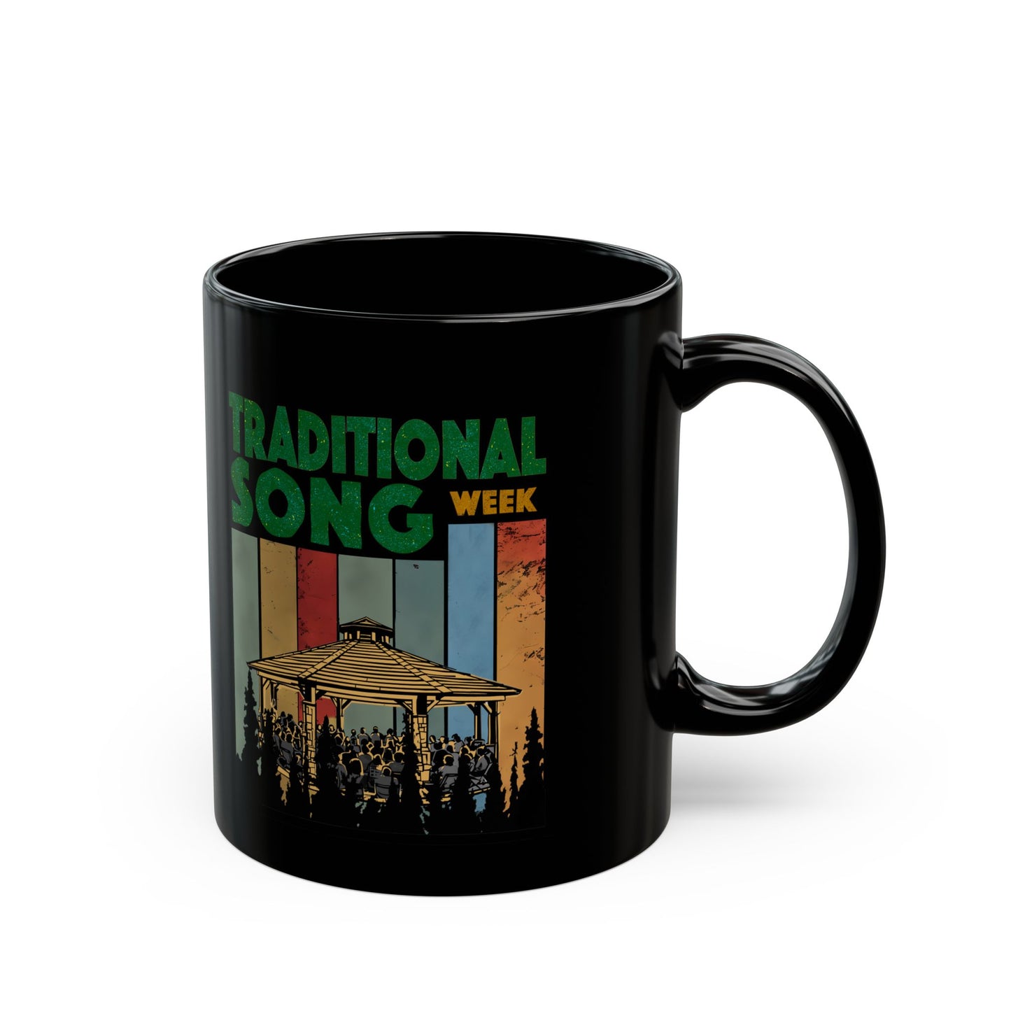 Traditional Song Week - Black Ceramic Coffee Mug