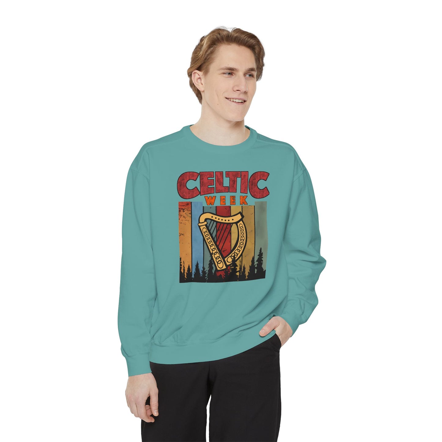 Celtic Week  - Unisex Garment-Dyed Sweatshirt