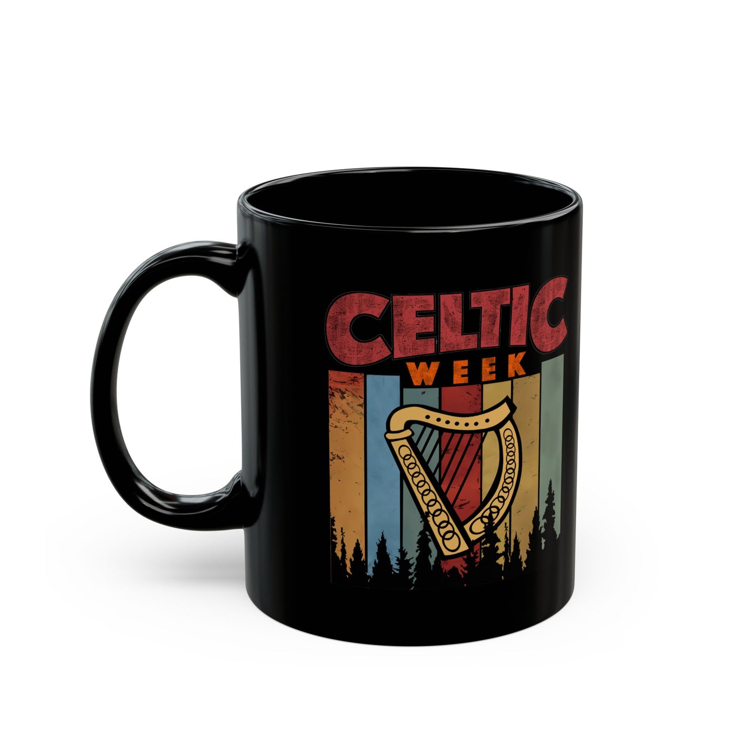 Celtic Week - Black Ceramic 11ozMug