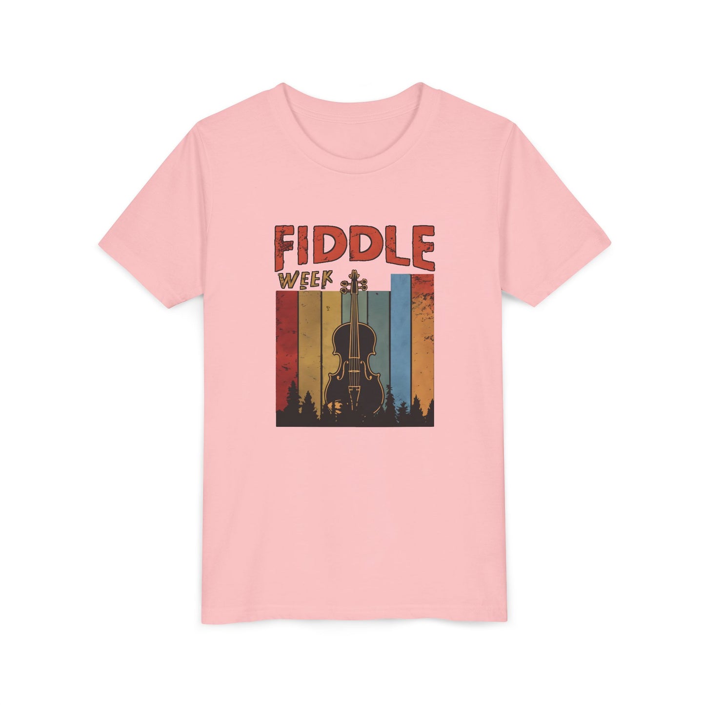 Fiddle Week Youth Short Sleeve Tee - Celebrate Music and Adventure