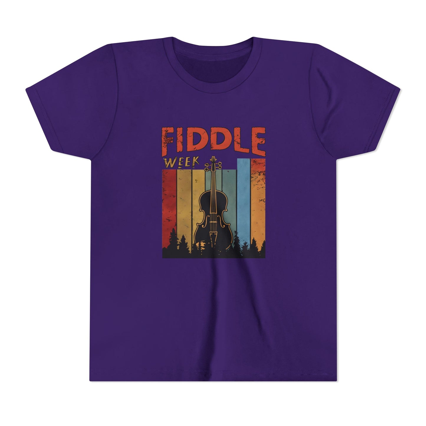 Fiddle Week Youth Short Sleeve Tee - Celebrate Music and Adventure