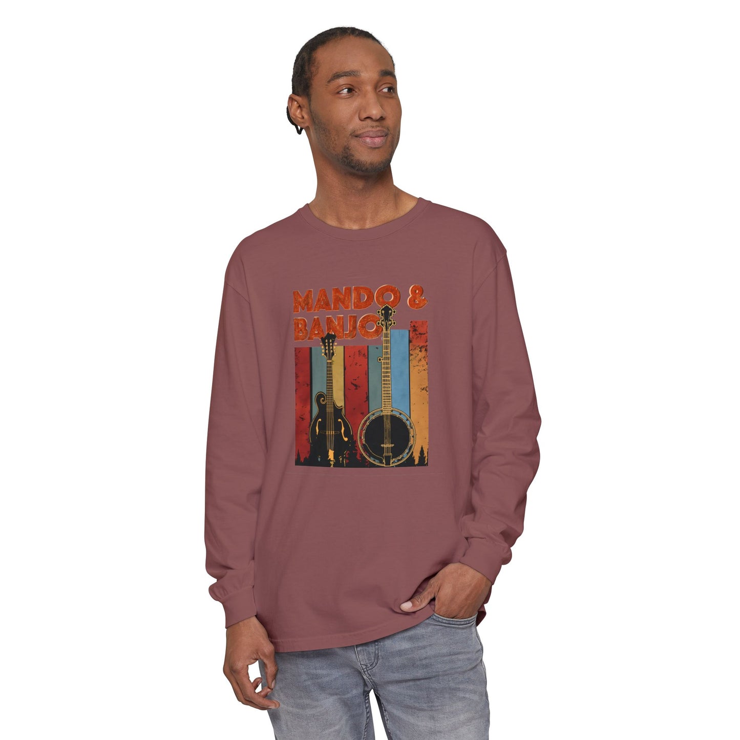 Mando & Banjo Week - Unisex Garment-dyed Long Sleeve T-Shirt