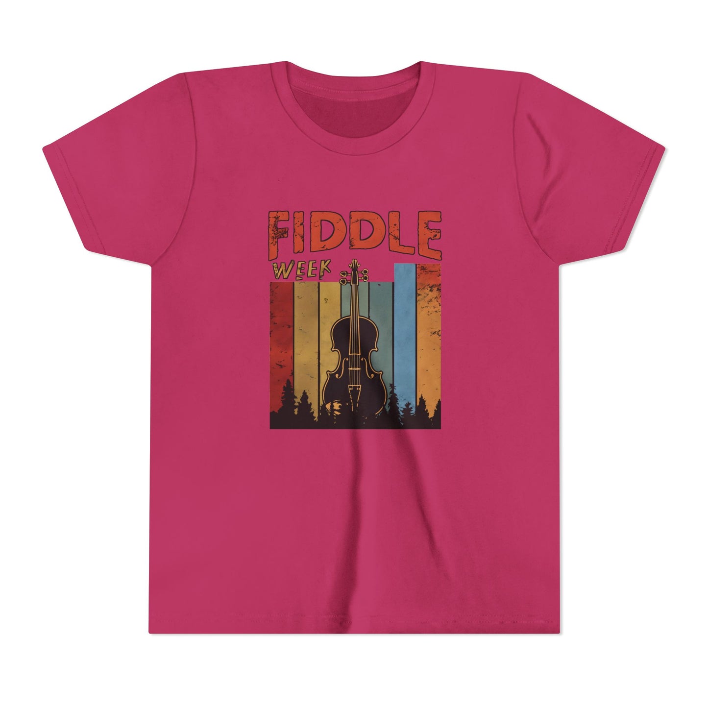 Fiddle Week Youth Short Sleeve Tee - Celebrate Music and Adventure