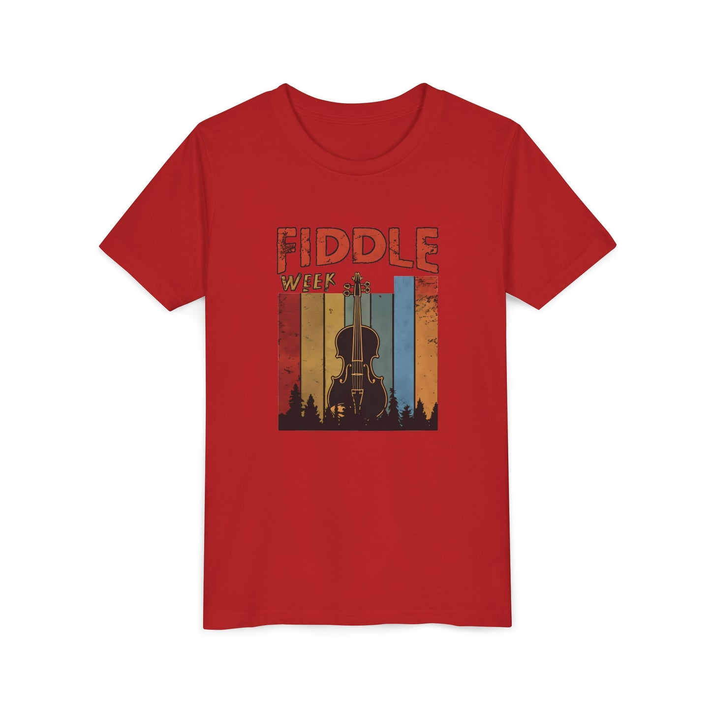 Fiddle Week Youth Short Sleeve Tee - Celebrate Music and Adventure