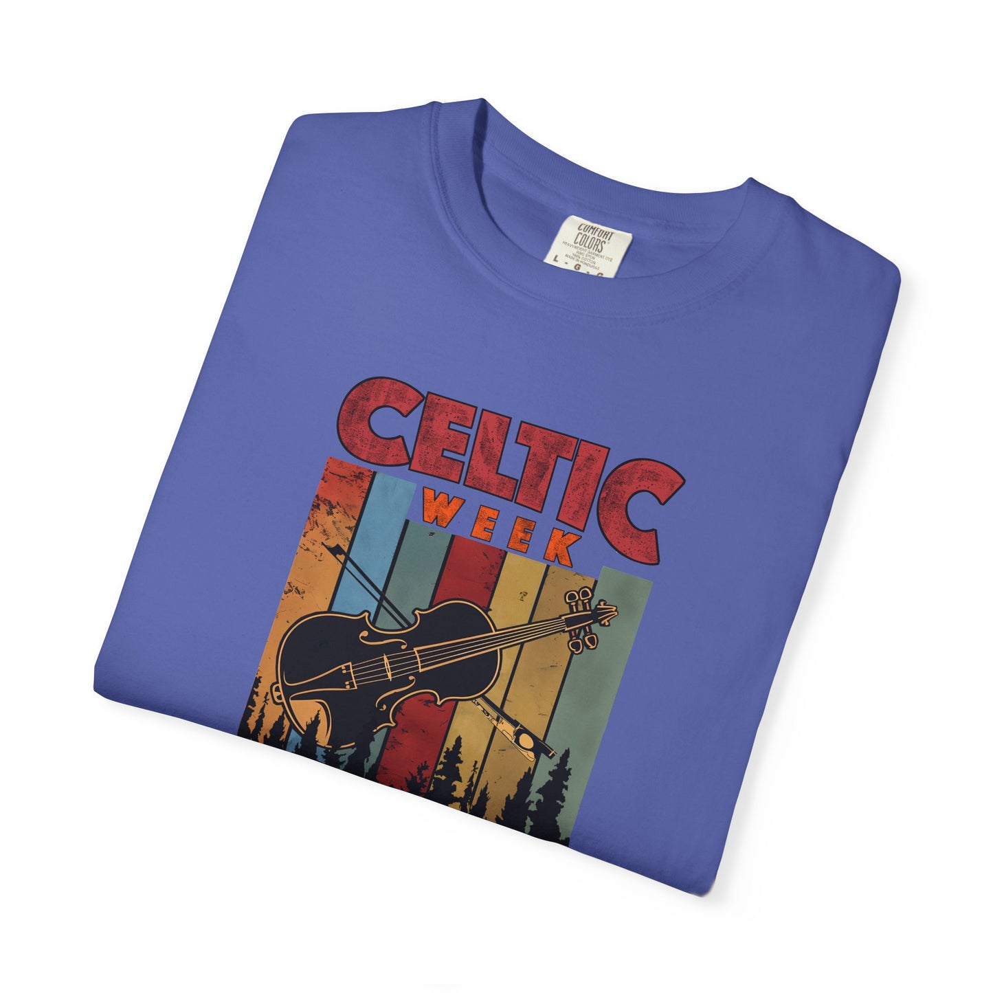Celtic Week T-Shirt, Unisex Cotton Tee w/ Fiddle