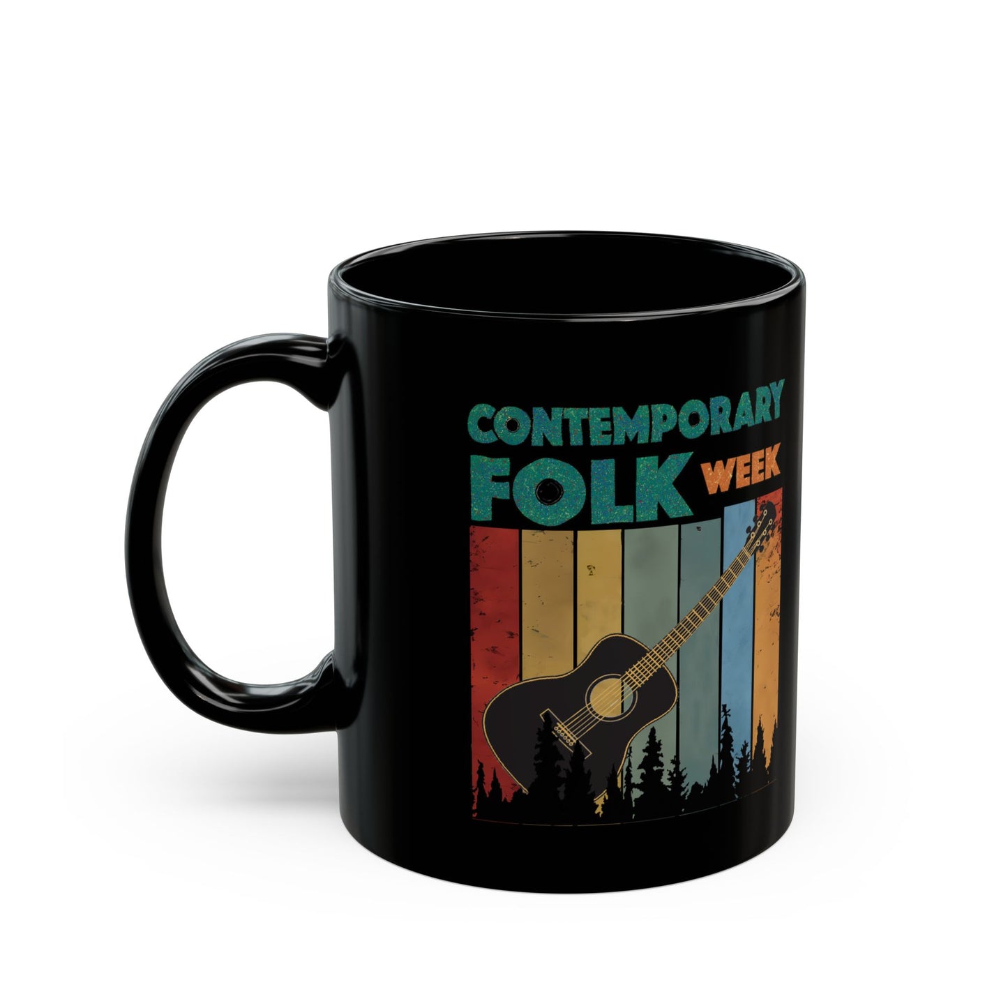 Contemporary Folk Week - Black Ceramic Coffee Cup