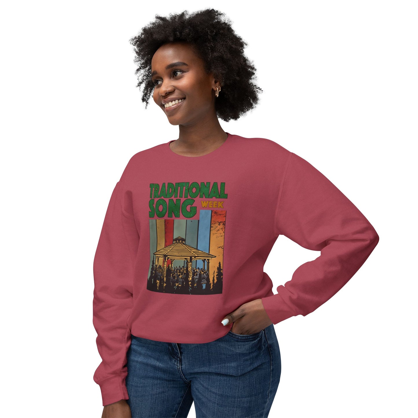 Traditional Song Week - Unisex Lightweight Crewneck Sweatshirt