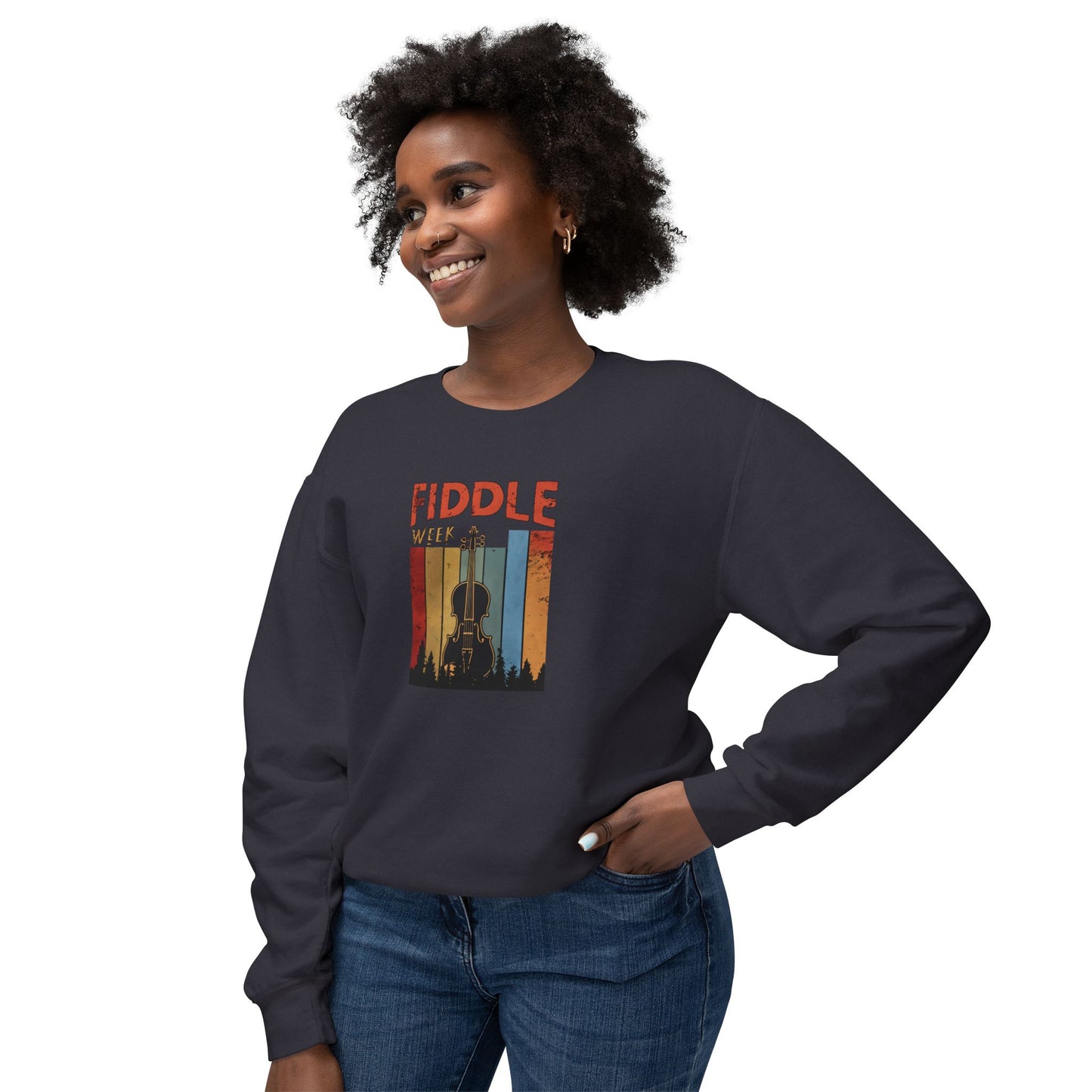 Fiddle Week Unisex Lightweight Crewneck Sweatshirt